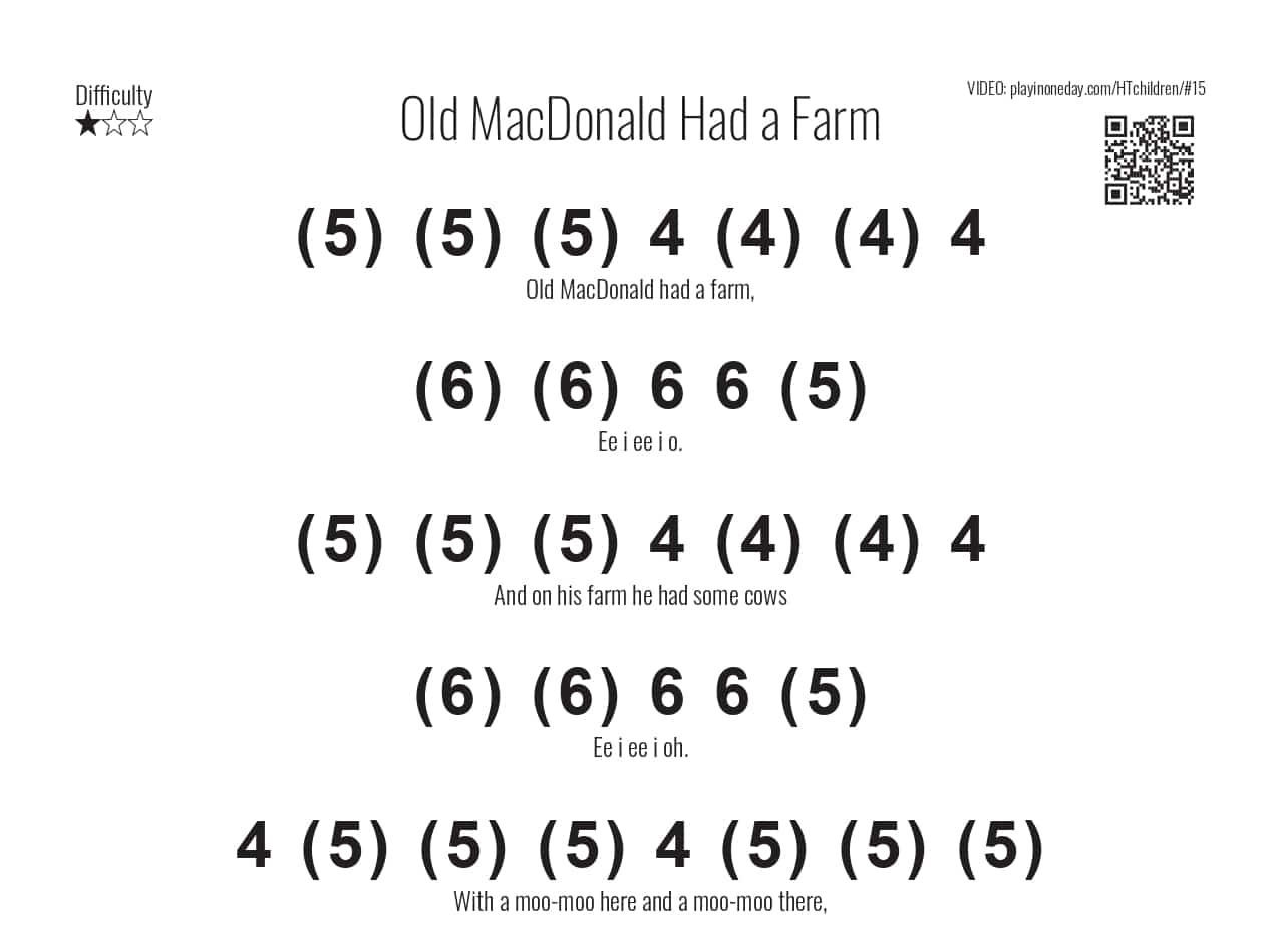 Old MacDonald Had a Farm how to play the harmonica Learn To Play In